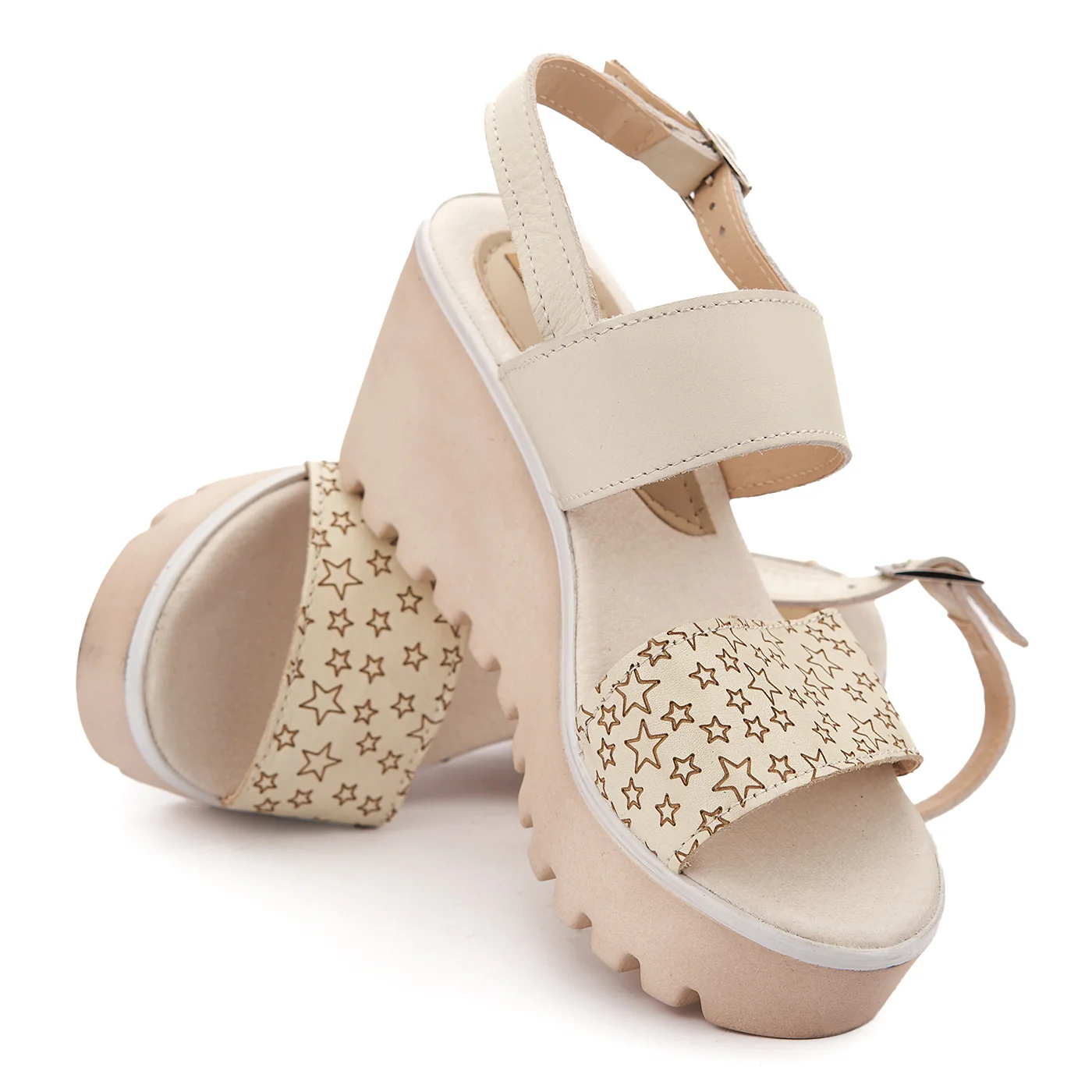 Sandale dama cu platforma din piele 2137 - Image 4