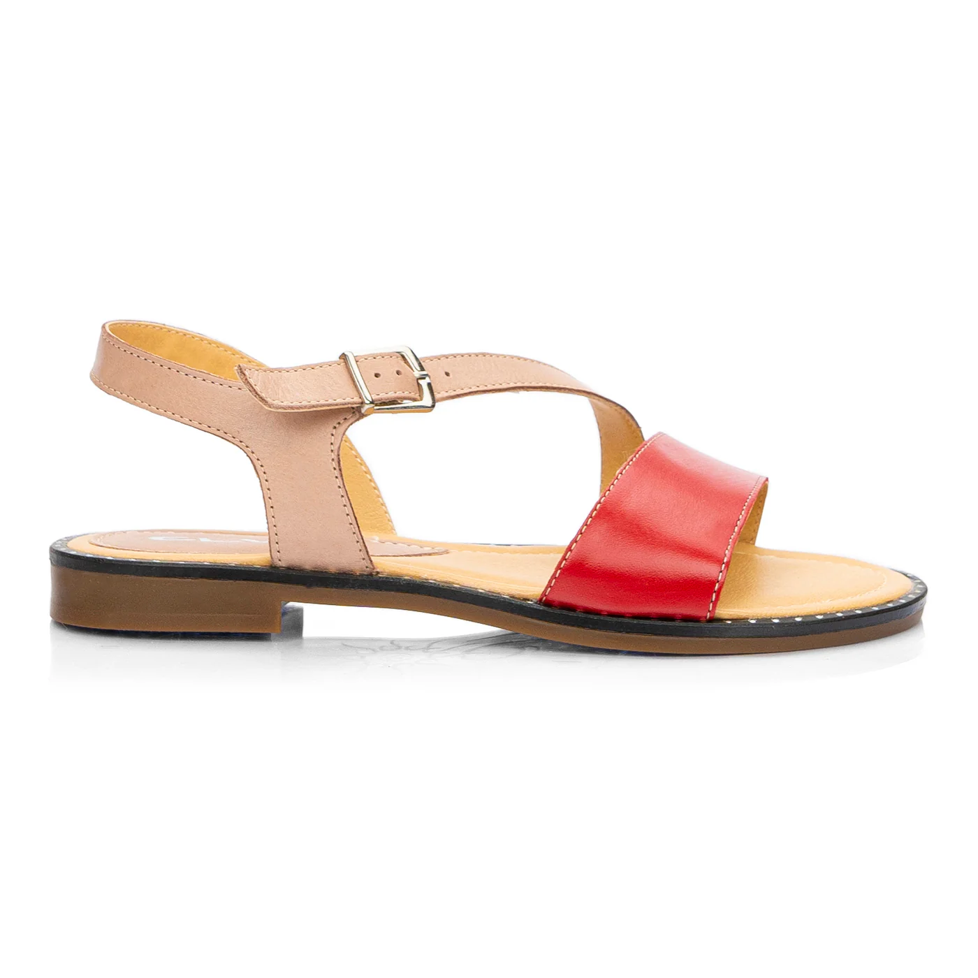 Sandale dama cu talpa joasa din piele naturala 2608 - Image 3