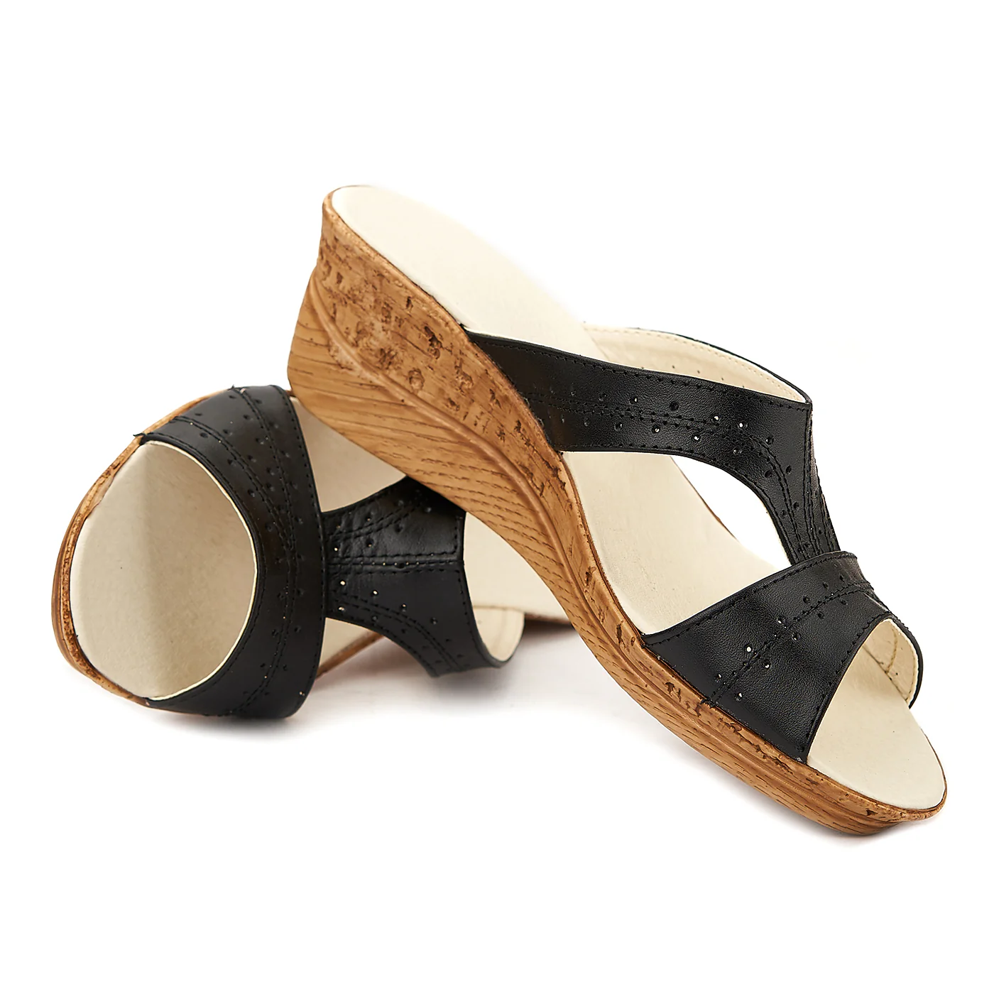 Sandale dama din piele cu platforma 2053 - Image 4