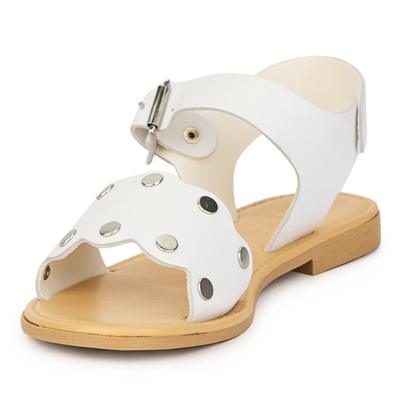 Sandale dama din piele naturala alba 15380 - Image 3