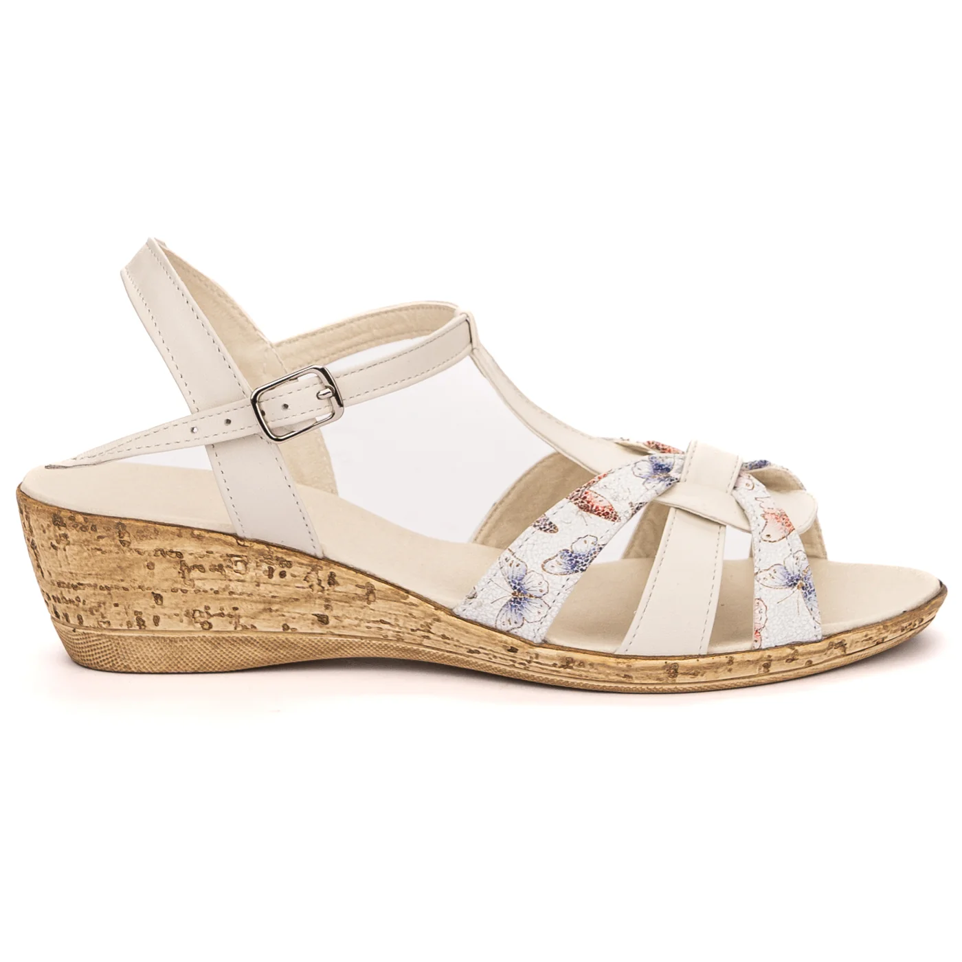 Sandale dama din piele naturala bej 13534