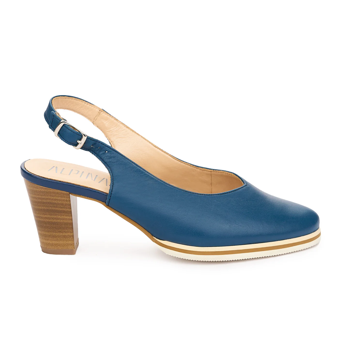 Sandale dama din piele naturala bleumarin 13040