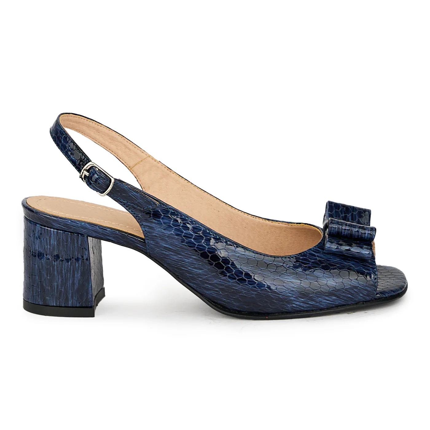 Sandale dama din piele naturala bleumarin 17623