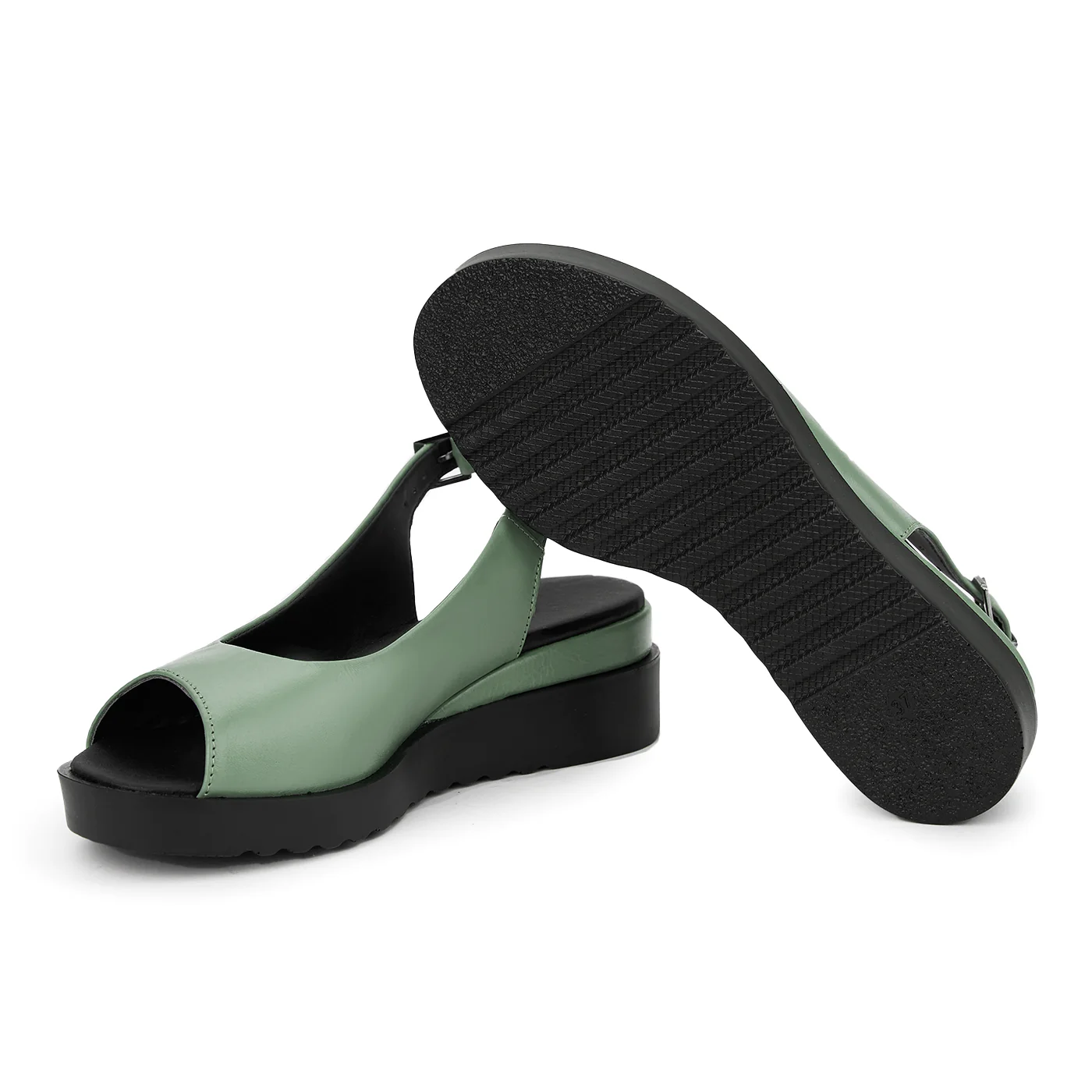 Sandale dama din piele naturala cu platforma 5 cm 18566 - Image 3