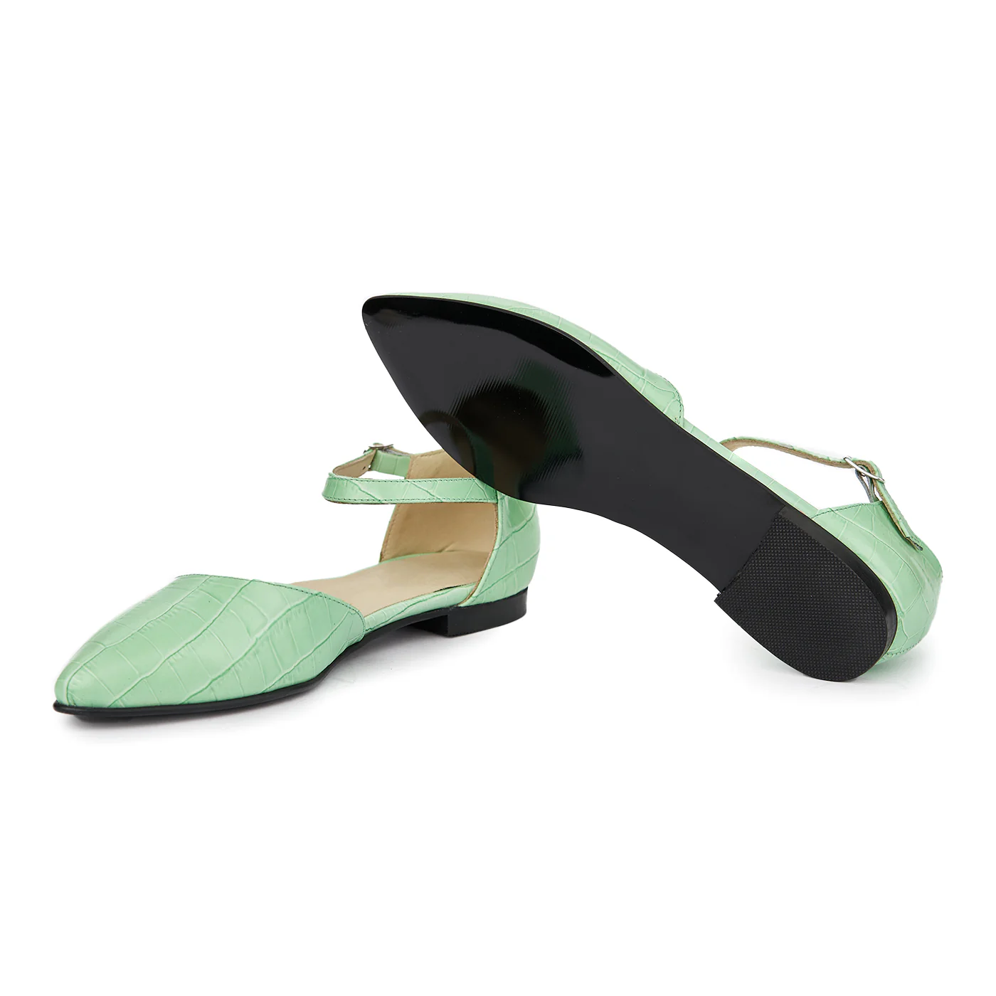 Sandale dama din piele naturala cu toc mic 5399 - Image 3