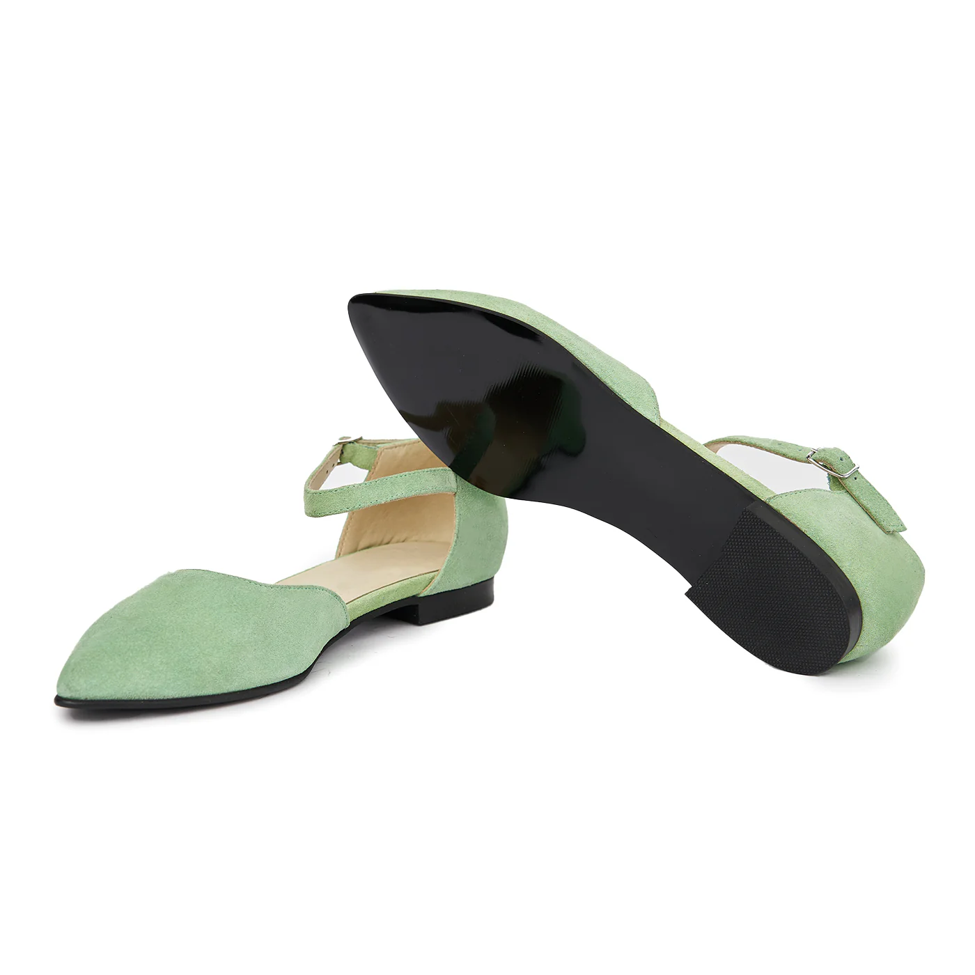 Sandale dama din piele naturala cu toc mic 5401 - Image 3