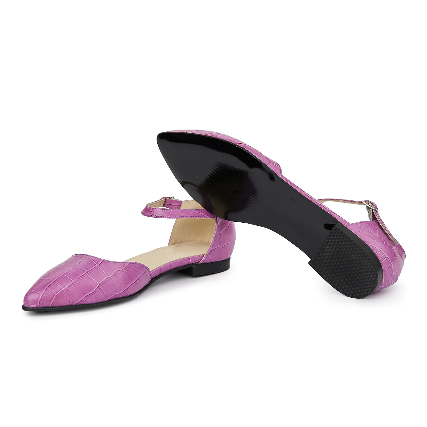 Sandale dama din piele naturala cu toc mic 5405 - Image 3