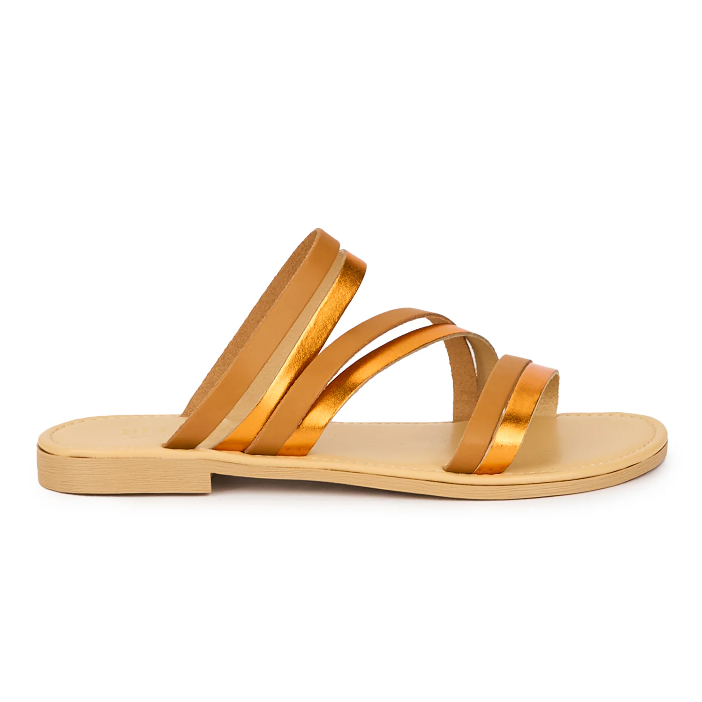 Sandale dama din piele naturala maro 15383