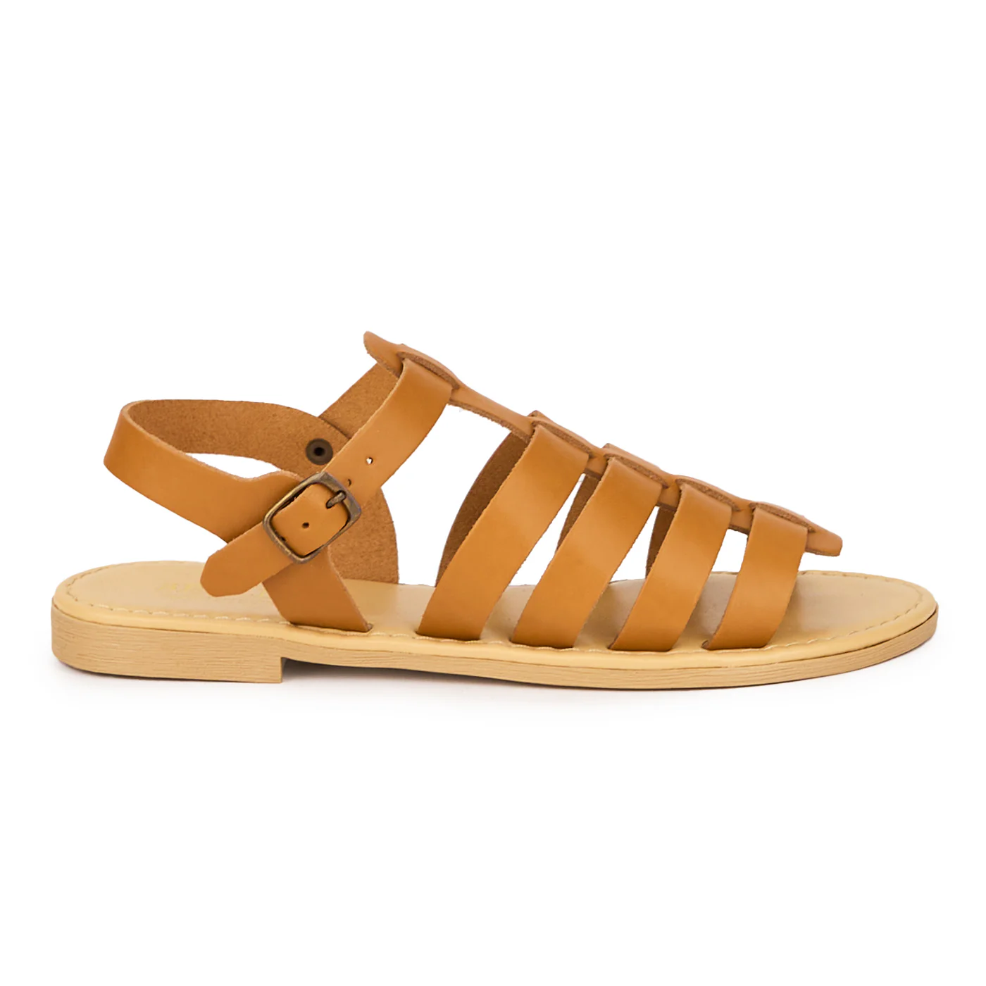 Sandale dama din piele naturala maro 15398