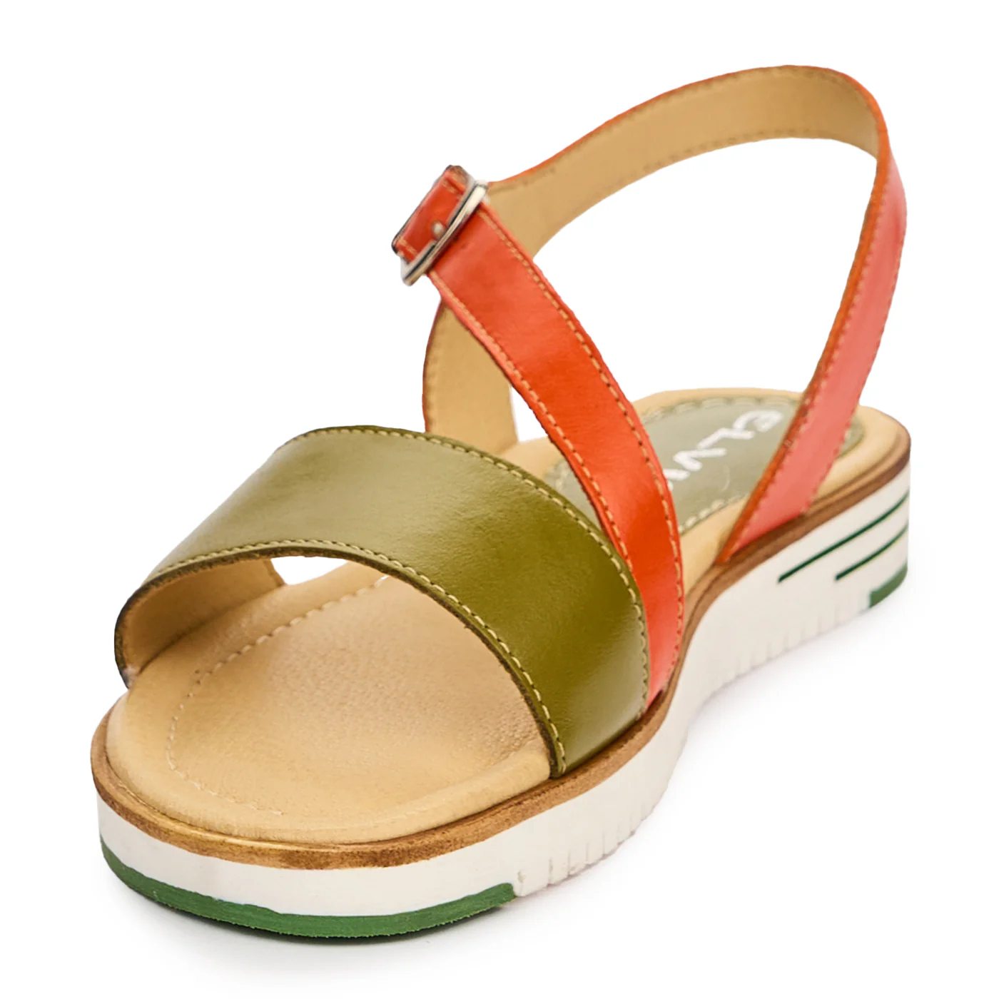 Sandale dama din piele naturala multicolor 13085 - Image 3