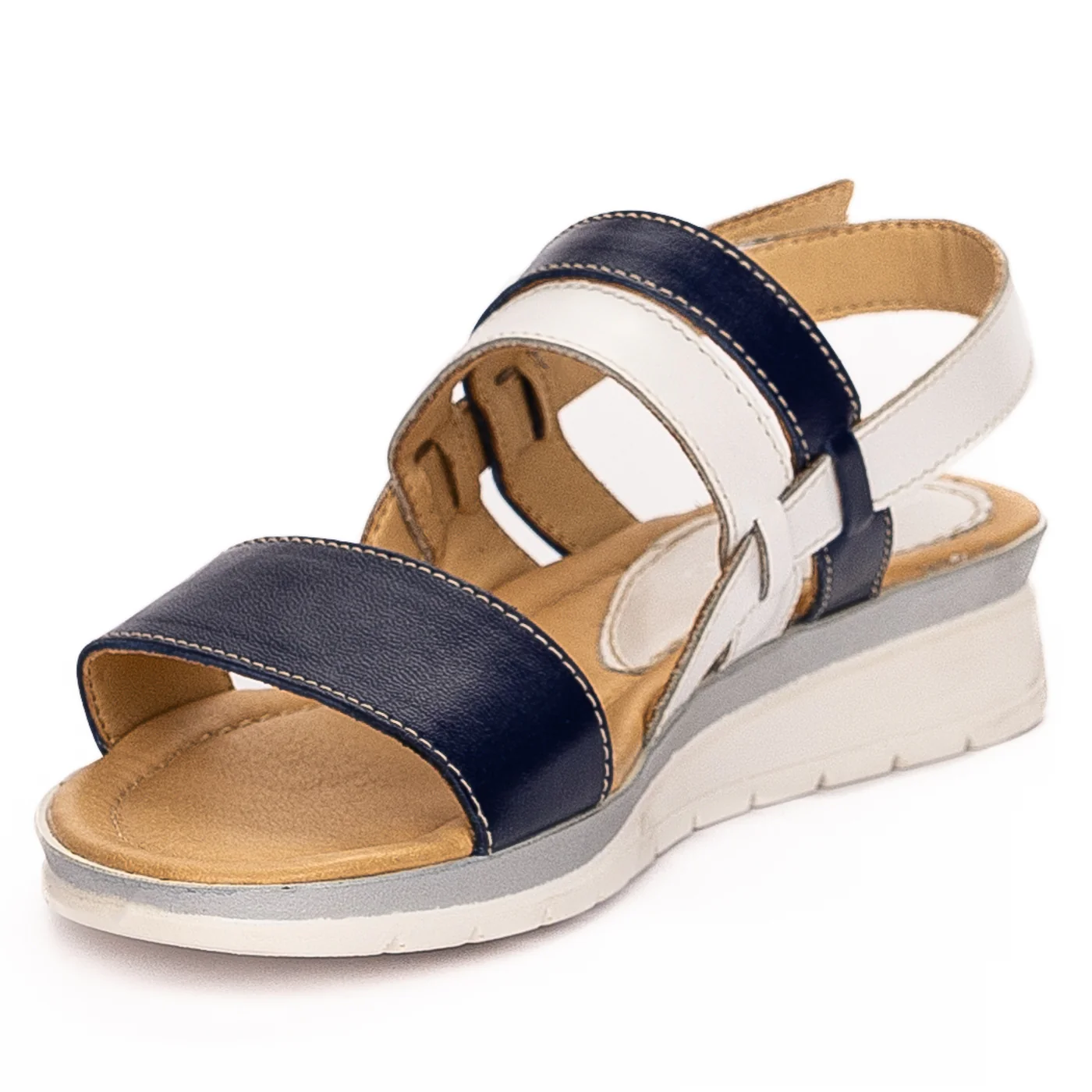 Sandale dama din piele naturala multicolor 13281 - Image 3