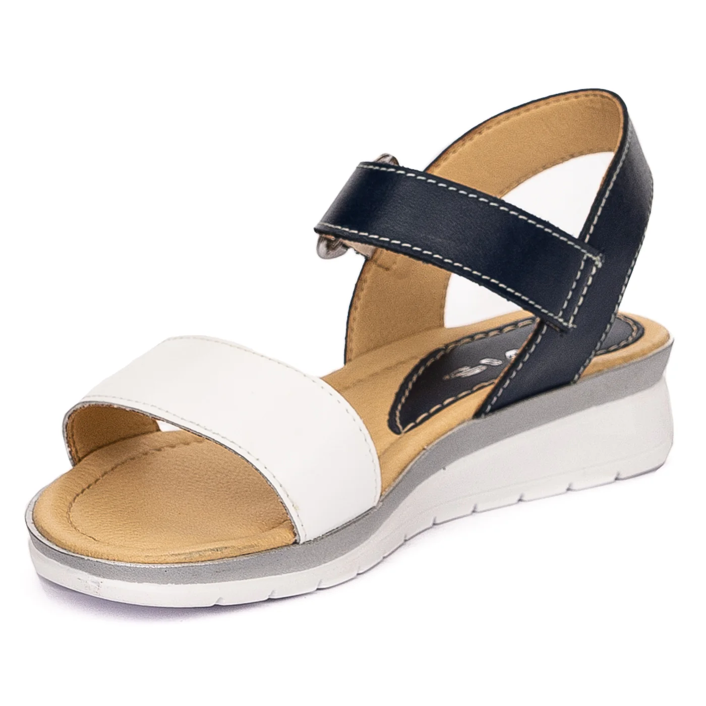 Sandale dama din piele naturala multicolor 13285 - Image 3