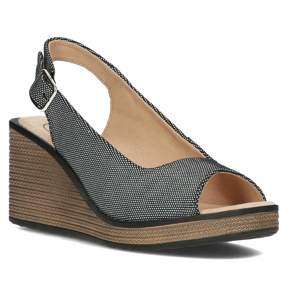 Sandale dama din piele naturala multicolor 13320 - Image 2