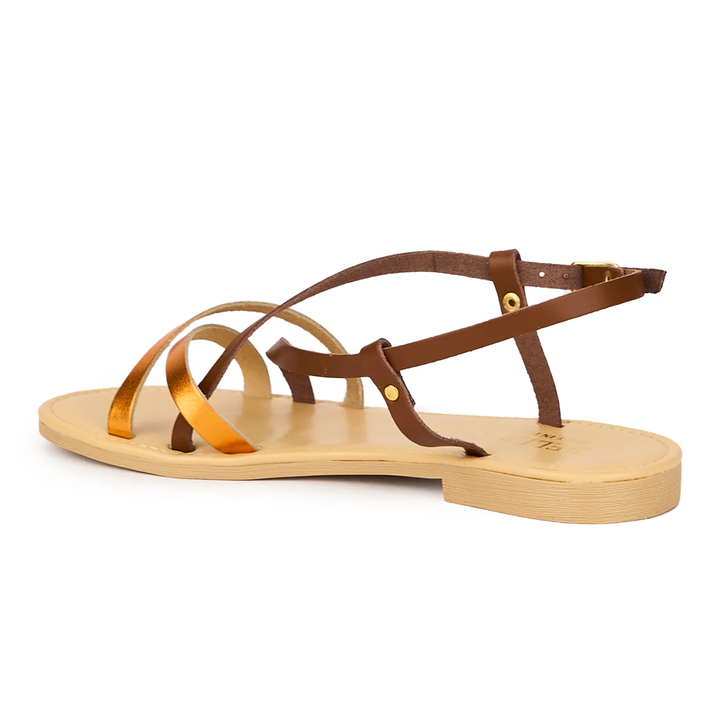 Sandale dama din piele naturala multicolor 15396 - Image 2