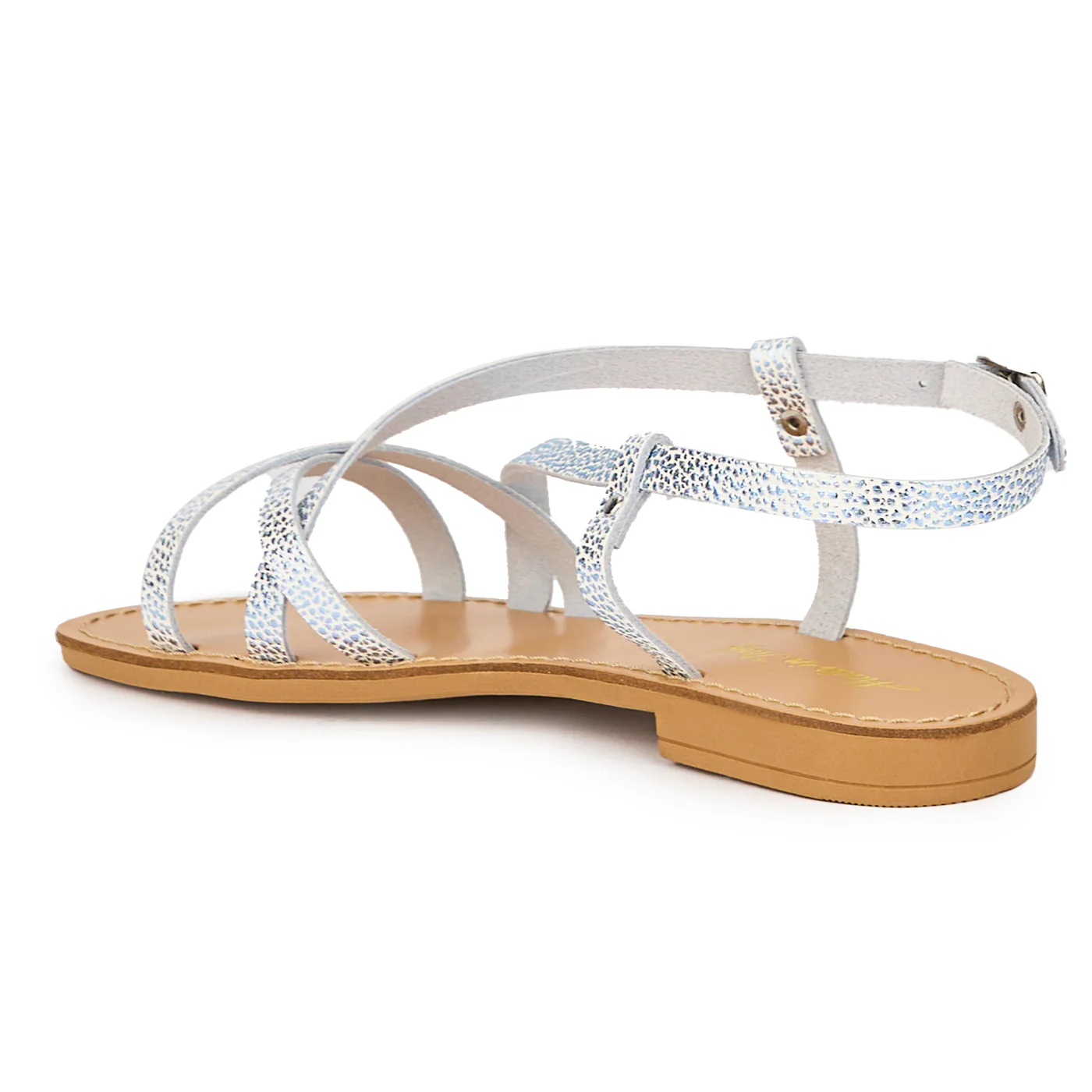 Sandale dama din piele naturala multicolor 15406 - Image 2