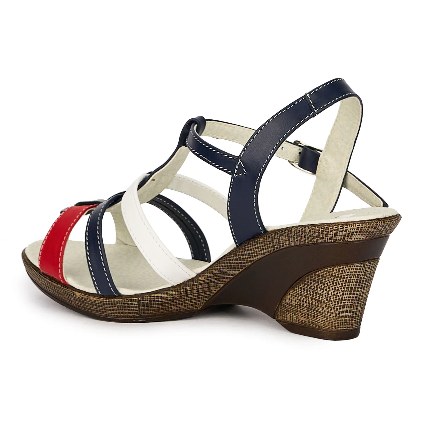 Sandale dama din piele naturala multicolor 16537 - Image 2
