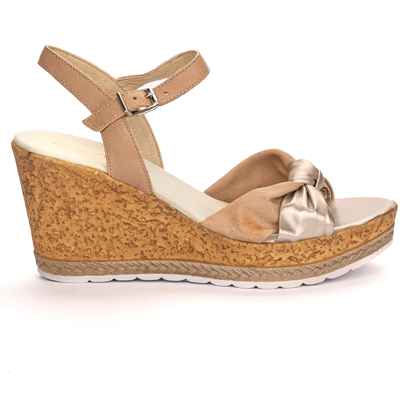 Sandale dama din piele naturala multicolor cu platforma 13474