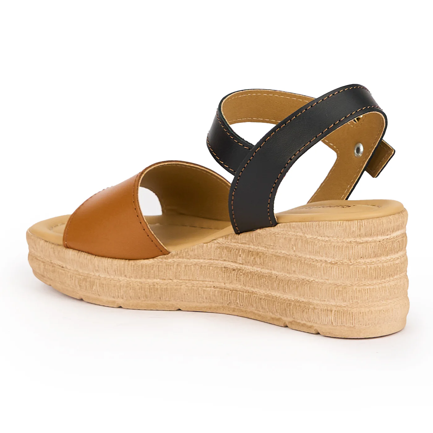 Sandale dama din piele naturala multicolor cu platforma 7 cm 16125 - Image 2