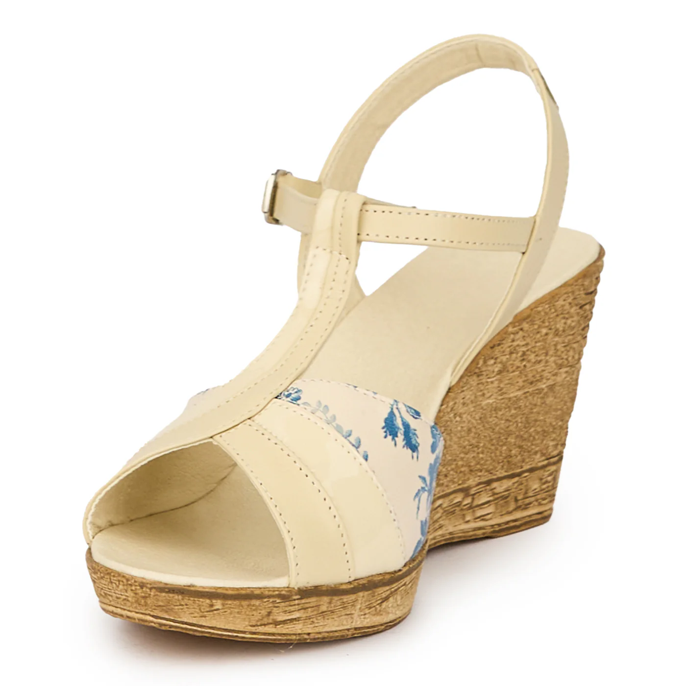 Sandale dama din piele naturala multicolor cu platforma 8 cm 15294 - Image 3