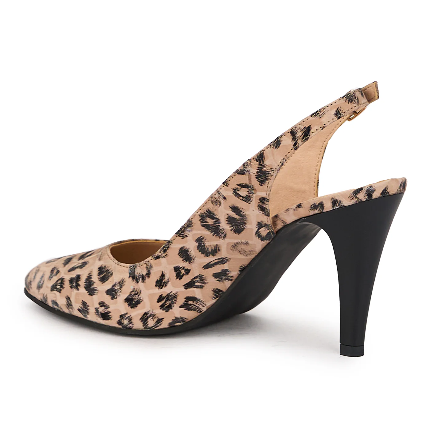 Sandale dama din piele naturala multicolor cu toc subtire 8.5 cm 16003 - Image 2