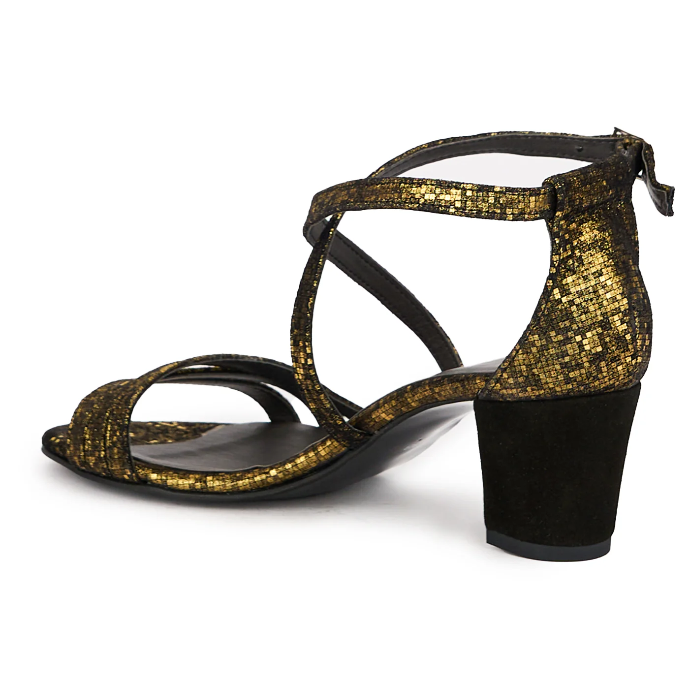Sandale dama din piele naturala multicolor toc gros 6 cm 16243 - Image 2