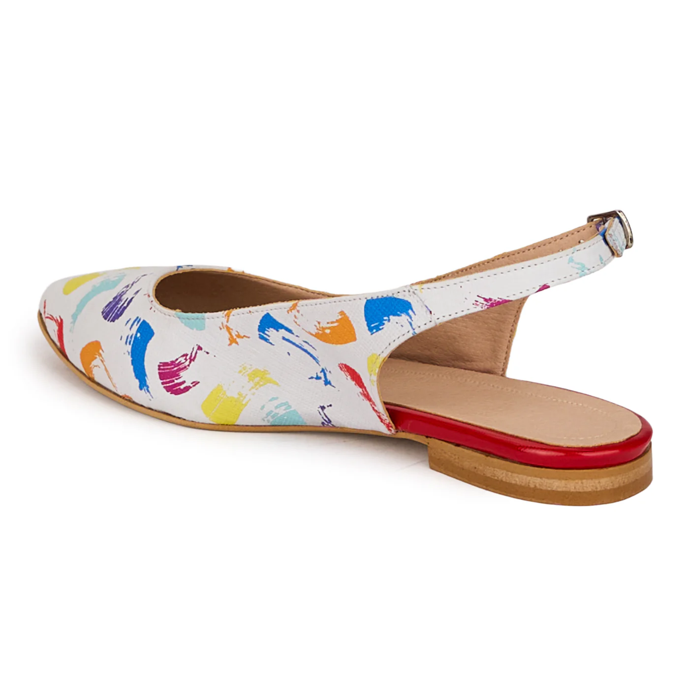 Sandale dama din piele naturala multicolora 18631 - Image 2