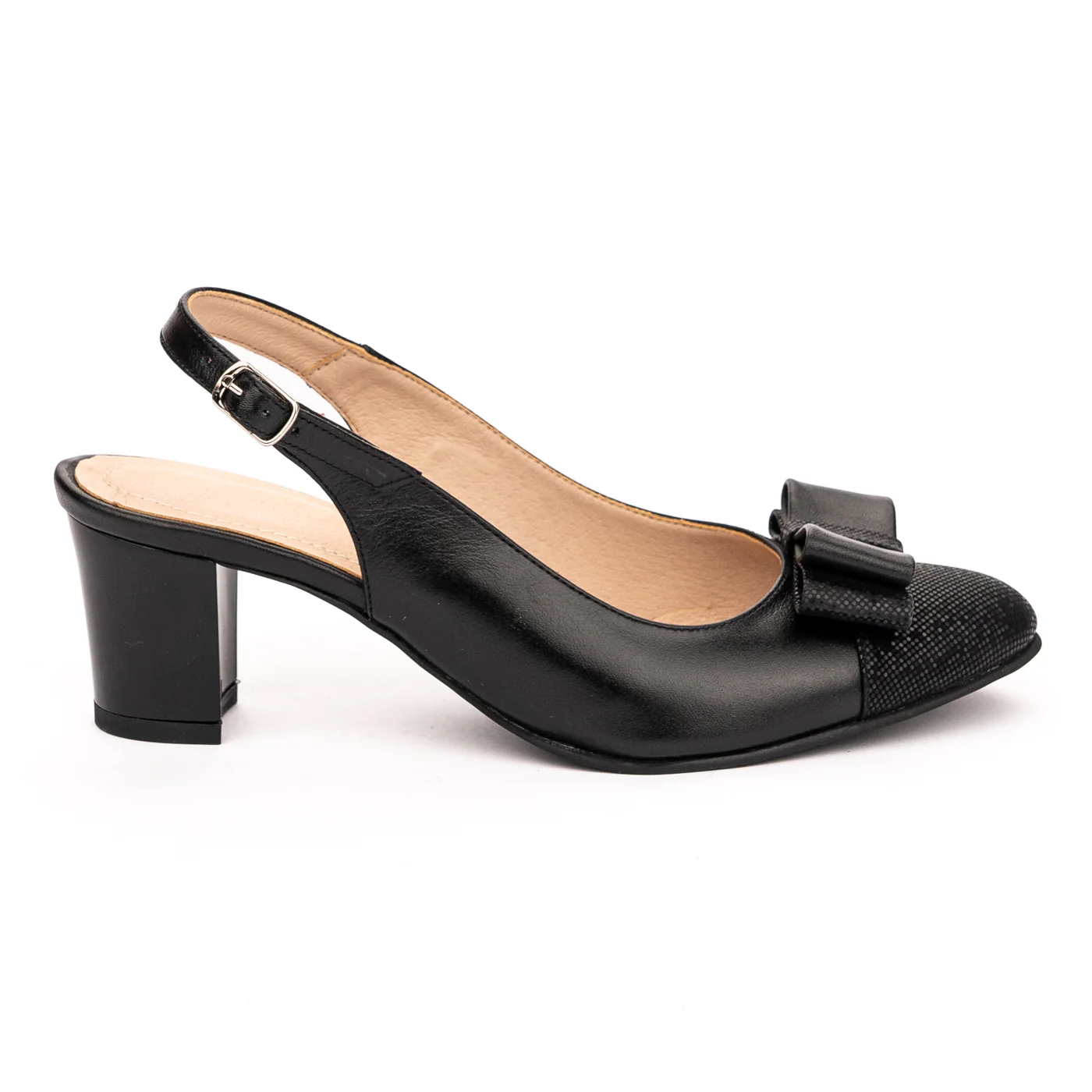 Sandale dama din piele naturala neagra 13179