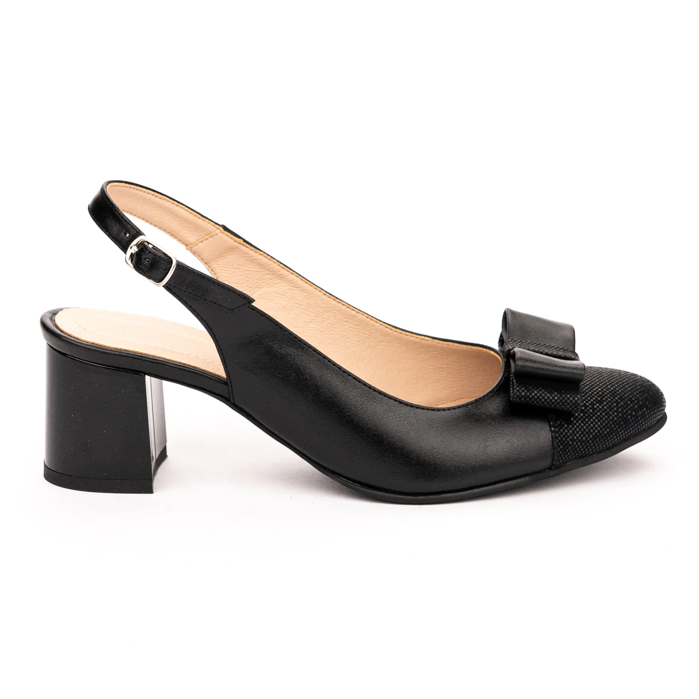Sandale dama din piele naturala neagra 13180