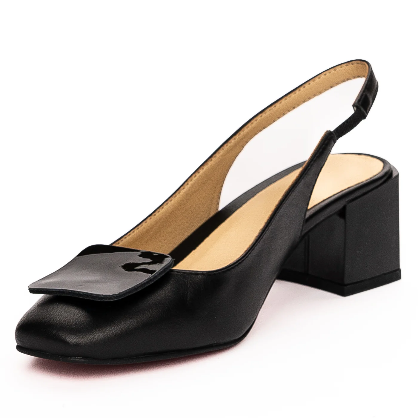 Sandale dama din piele naturala neagra 13288 - Image 3