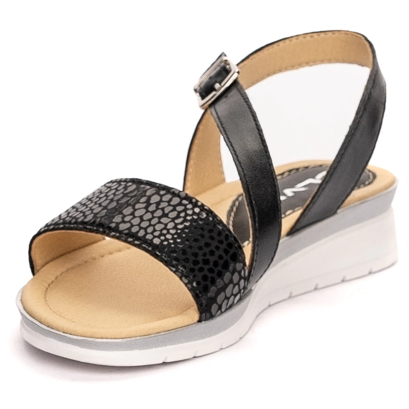 Sandale dama din piele naturala neagra 13451 - Image 3