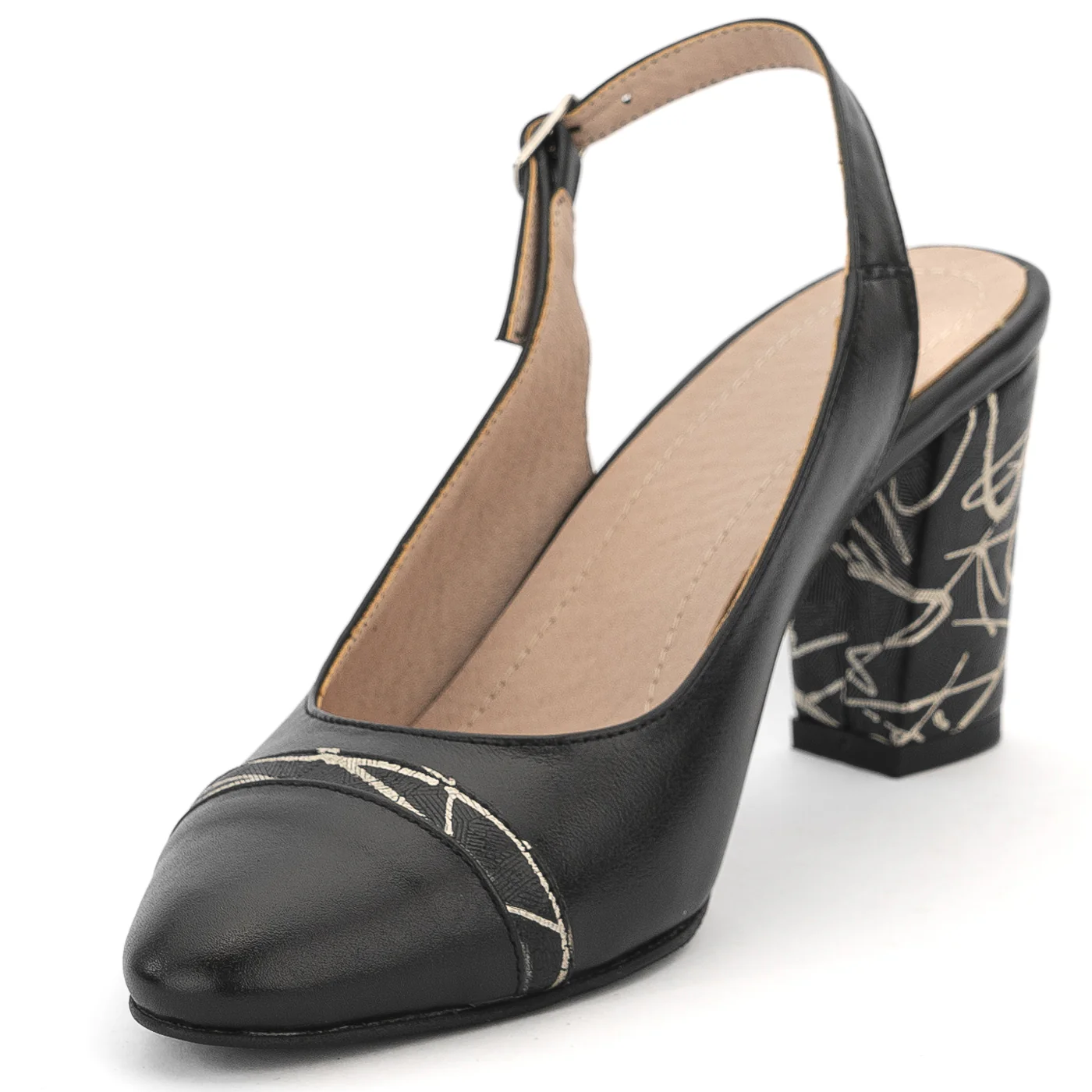 Sandale dama din piele naturala neagra 14035 - Image 3