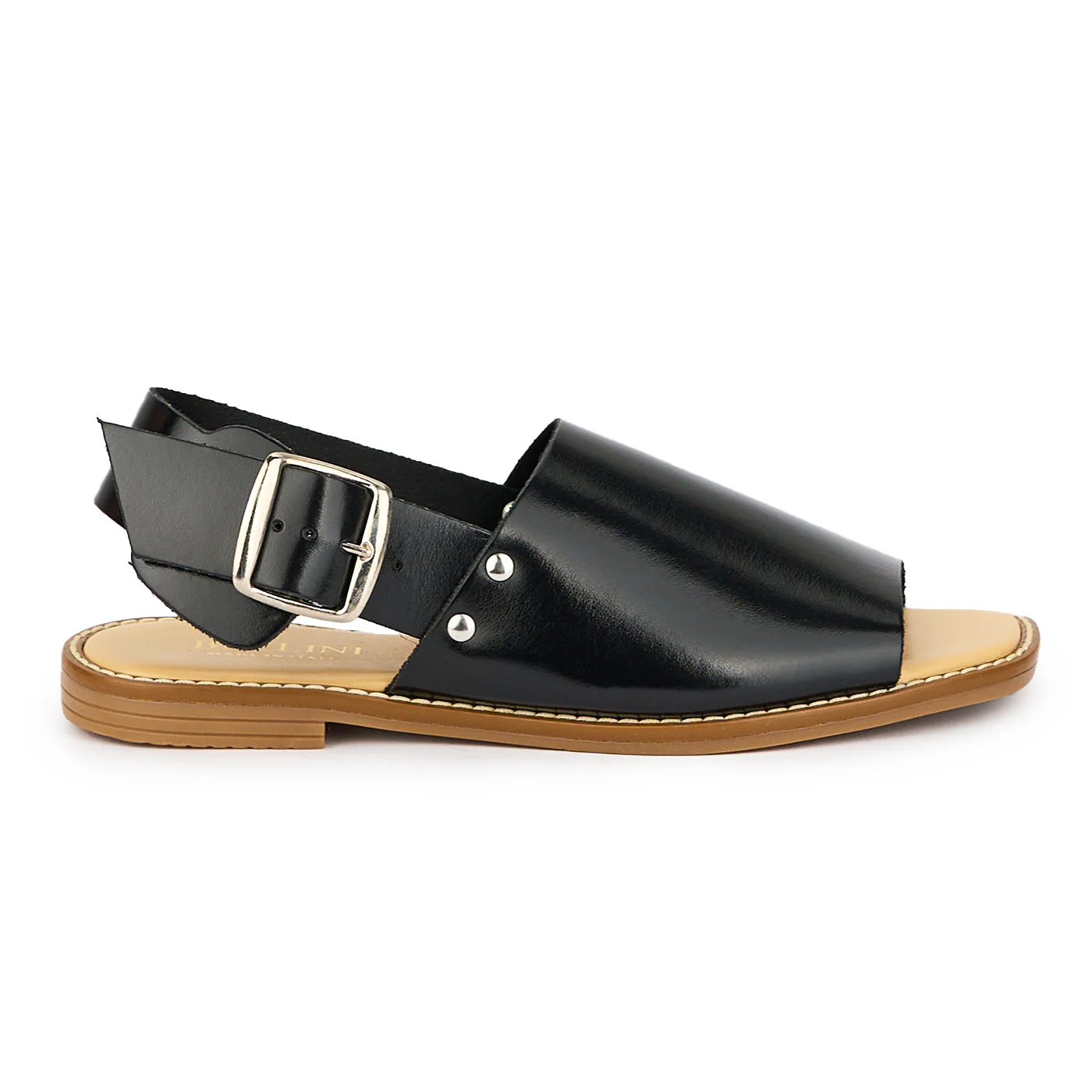 Sandale dama din piele naturala neagra 15409