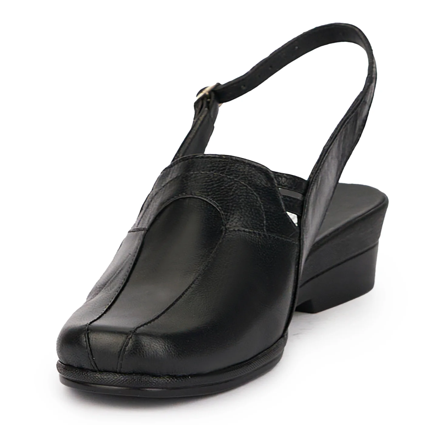 Sandale dama din piele naturala neagra 16543 - Image 3