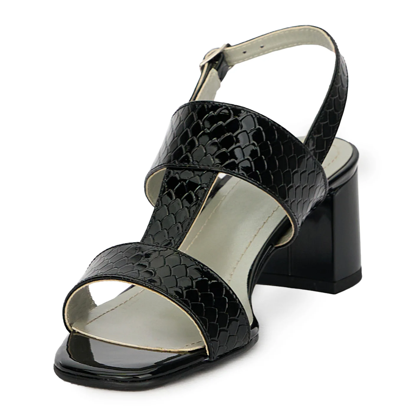 Sandale dama din piele naturala neagra  17640 - Image 3