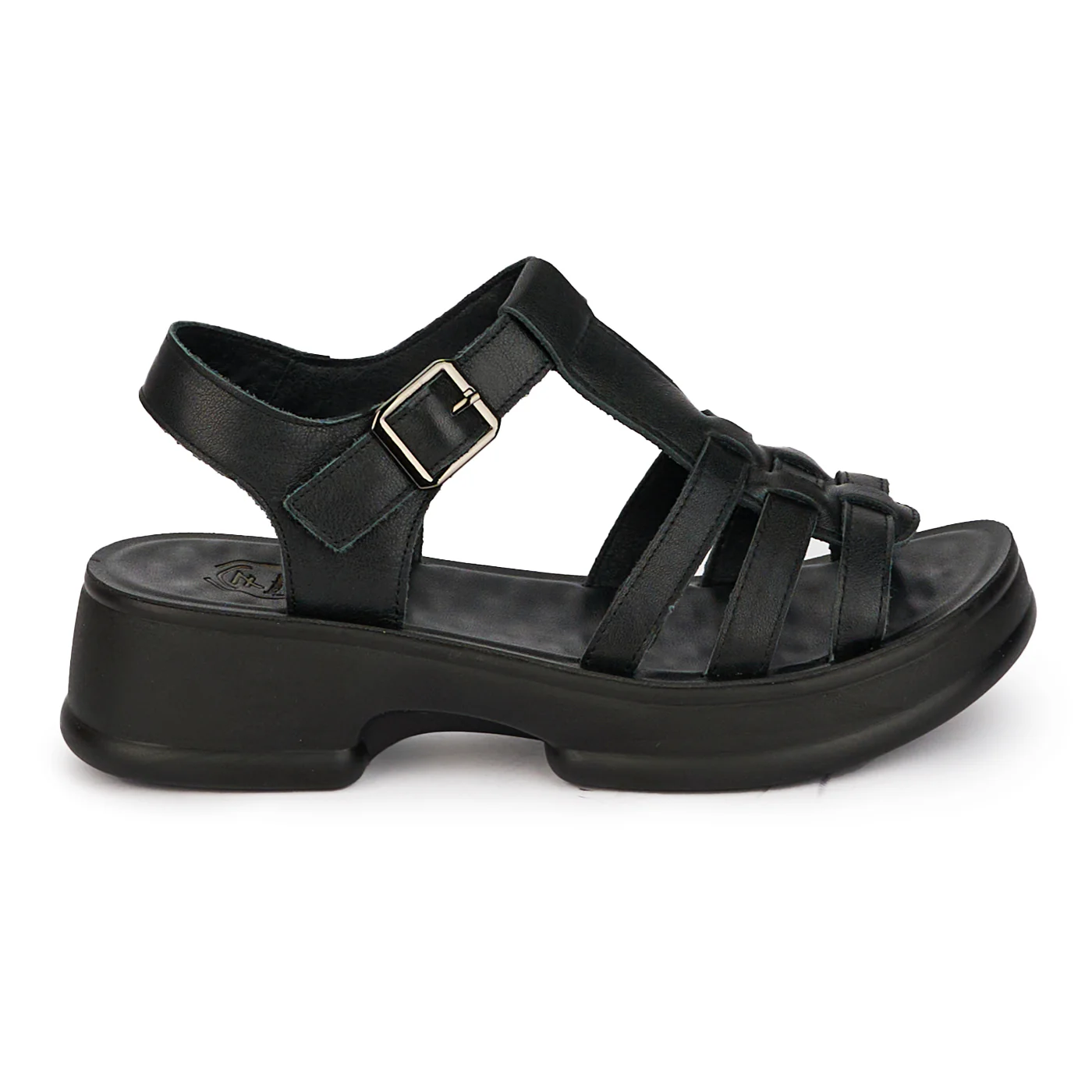 Sandale dama din piele naturala neagra 18208