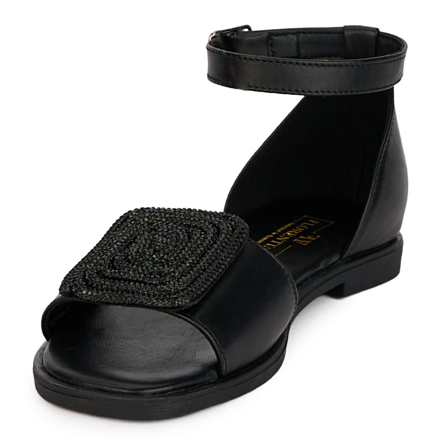 Sandale dama din piele naturala neagra 18374 - Image 3