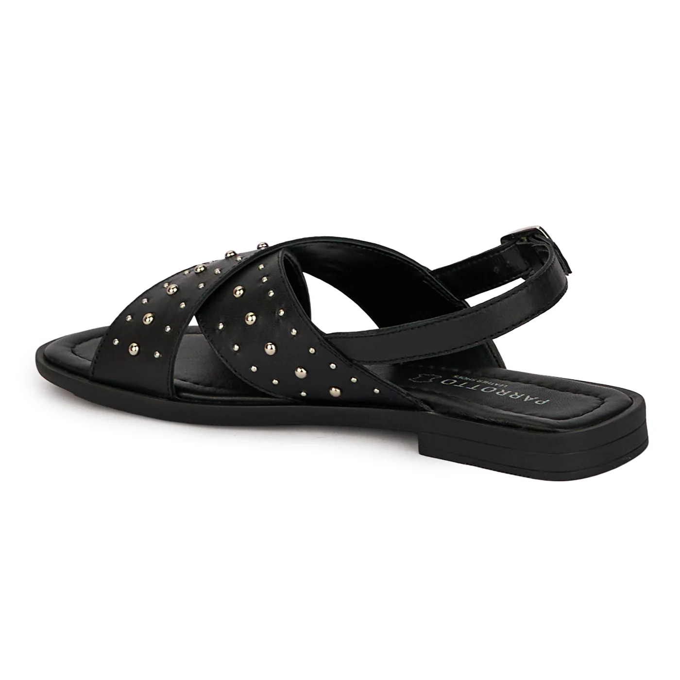 Sandale dama din piele naturala neagra 18411 - Image 2