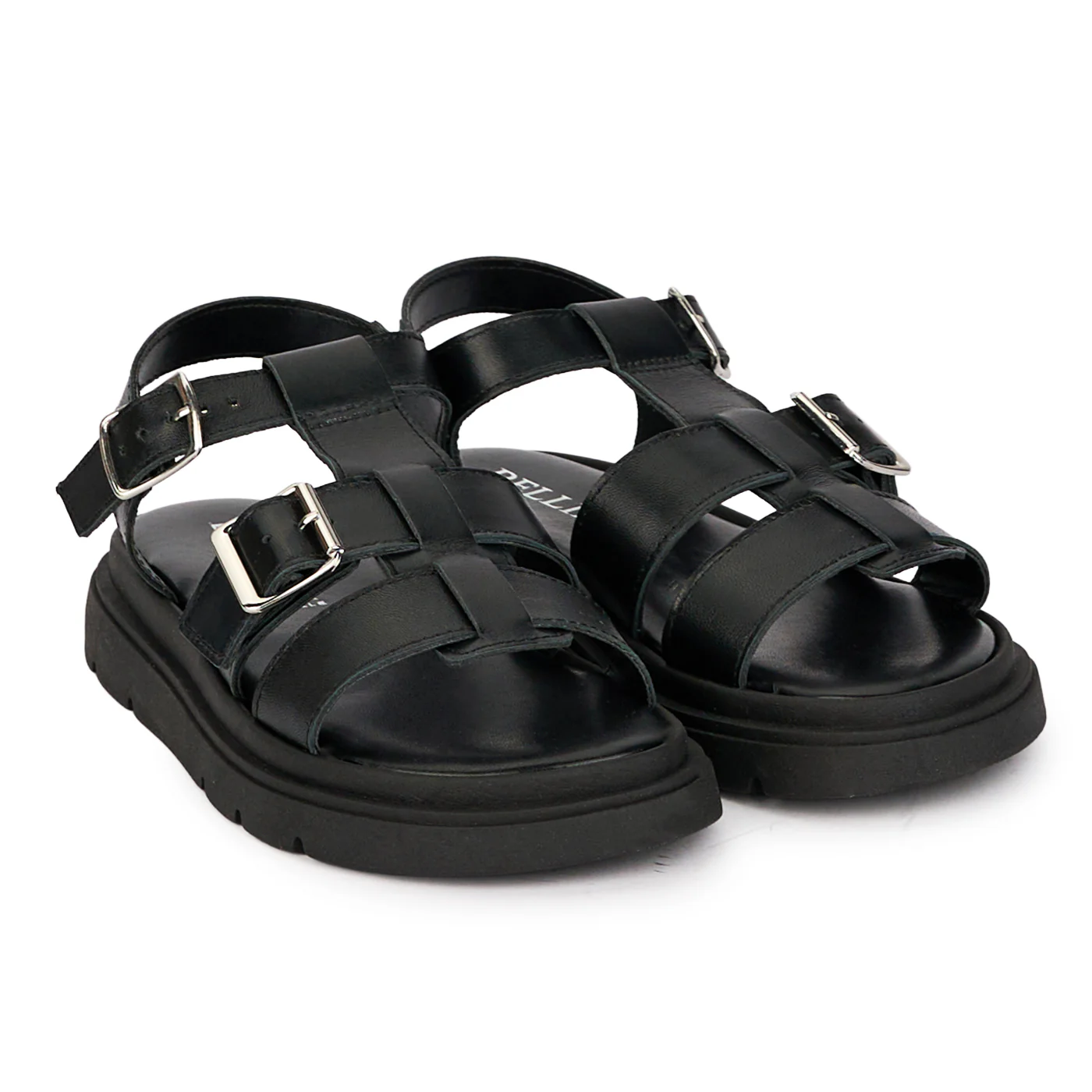 Sandale dama din piele naturala neagra 18455 - Image 4
