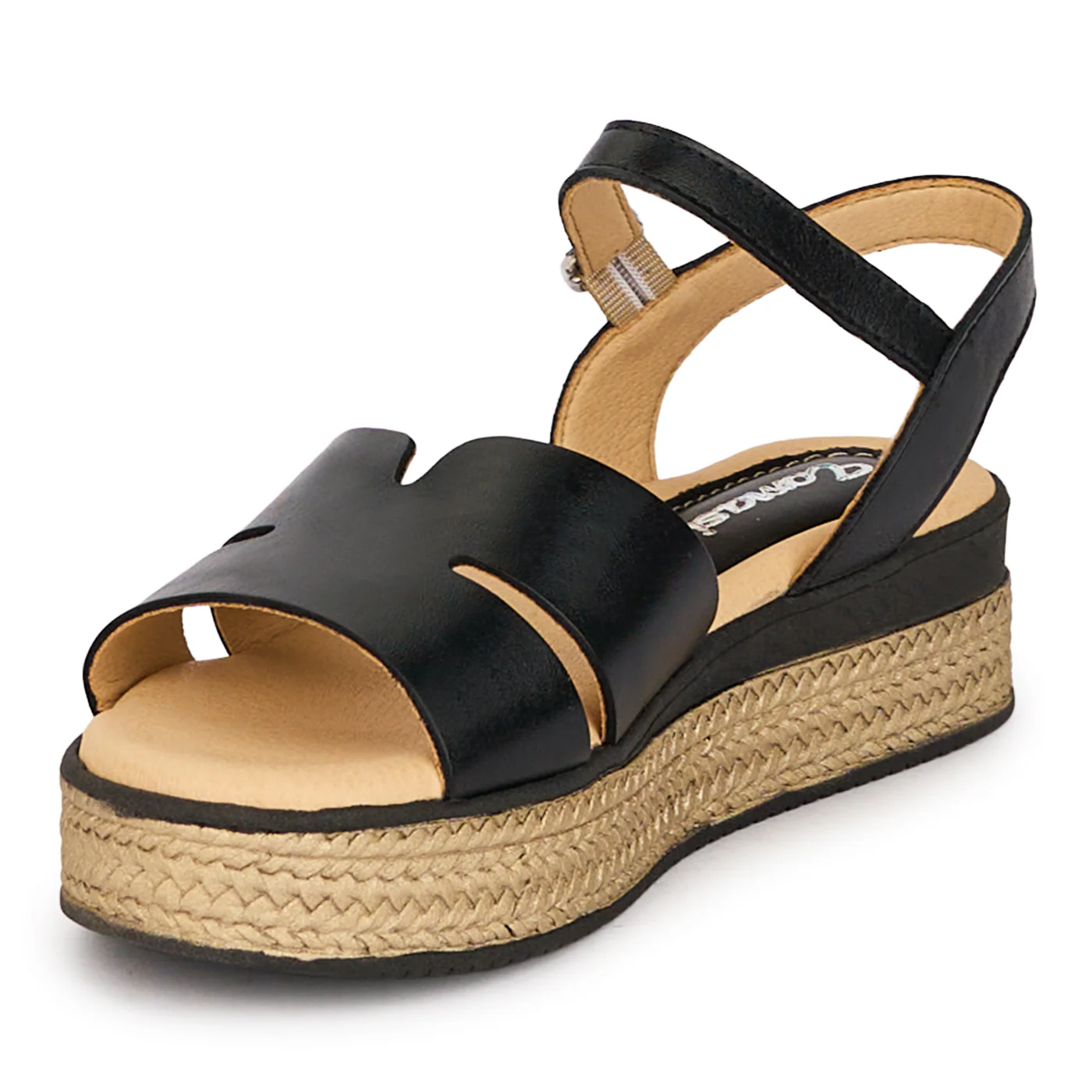 Sandale dama din piele naturala neagra 18530 - Image 3