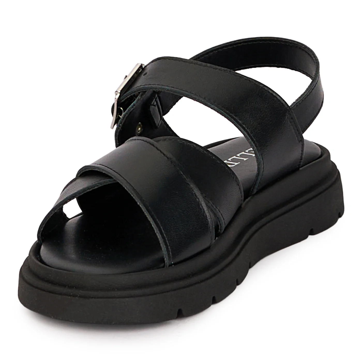 Sandale dama din piele naturala neagra 18570 - Image 3