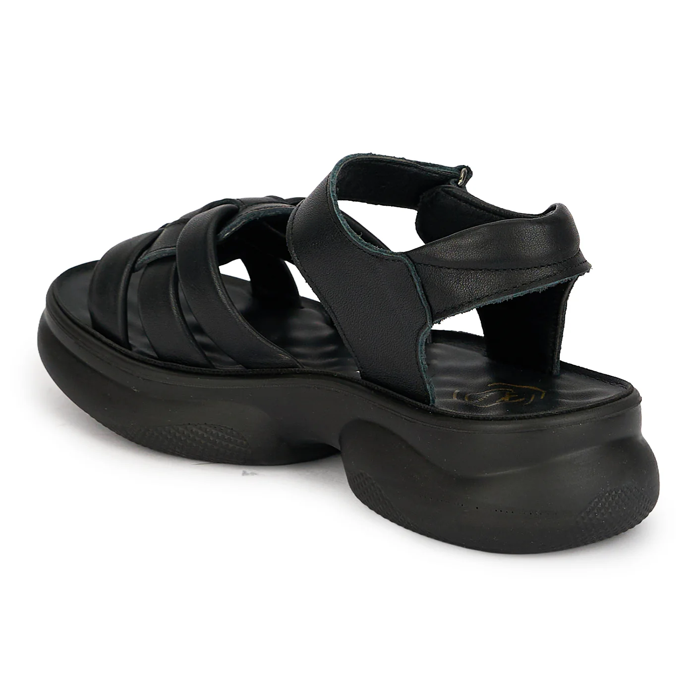 Sandale dama din piele naturala neagra 19732 - Image 2