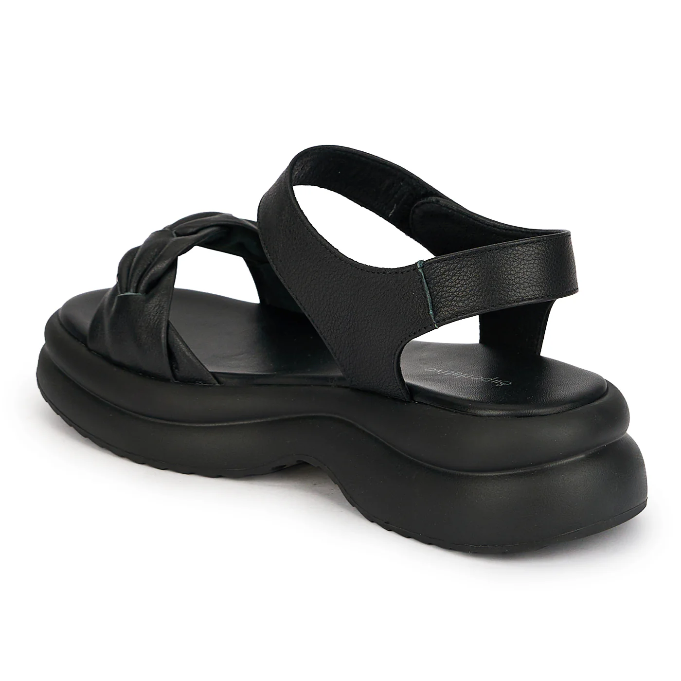 Sandale dama din piele naturala neagra 19738 - Image 2