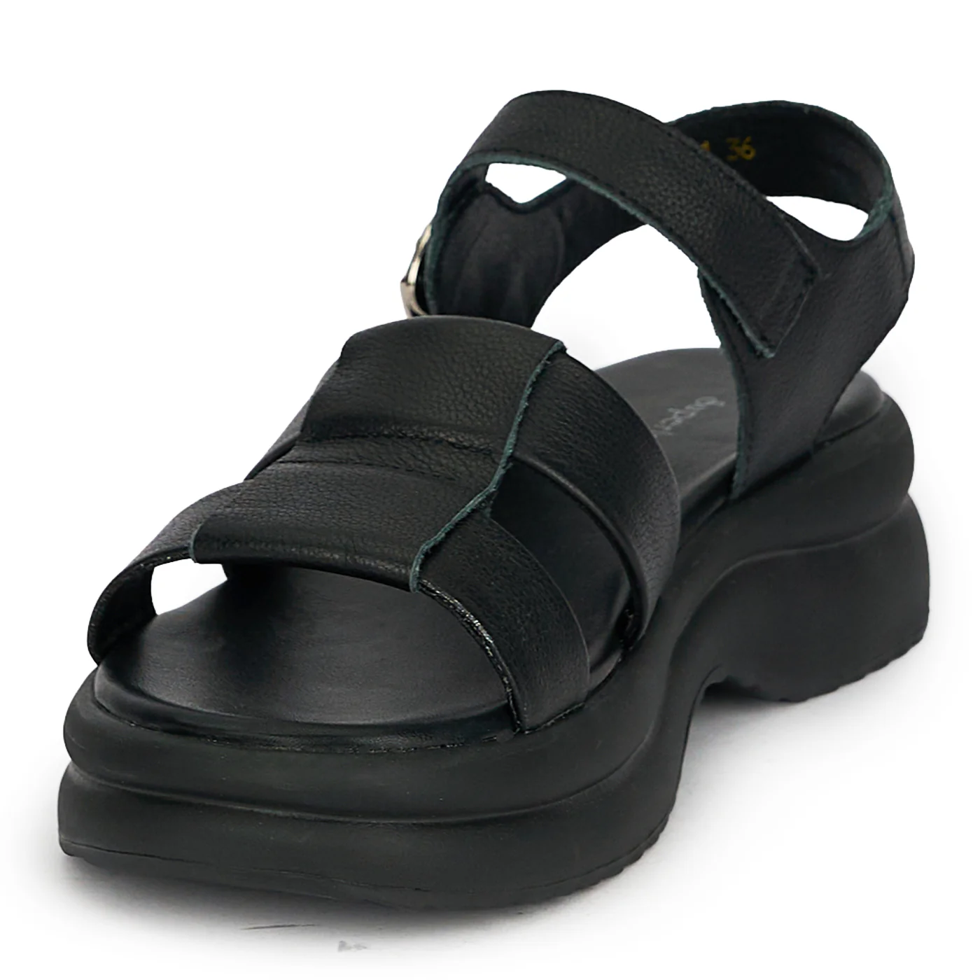 Sandale dama din piele naturala neagra 19739 - Image 3