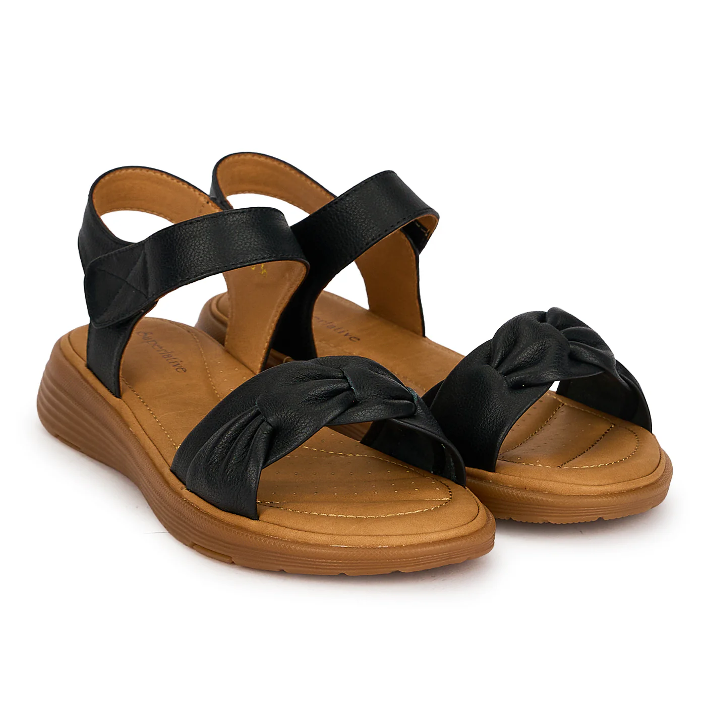 Sandale dama din piele naturala neagra 19748 - Image 3