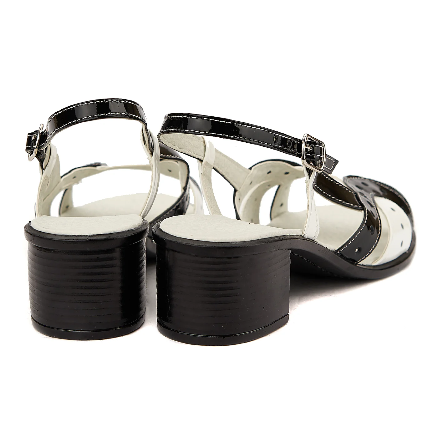 Sandale dama din piele naturala neagra 2050 - Image 2
