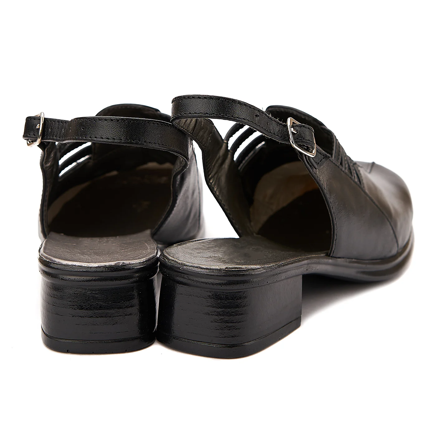 Sandale dama din piele naturala neagra 2060 - Image 2