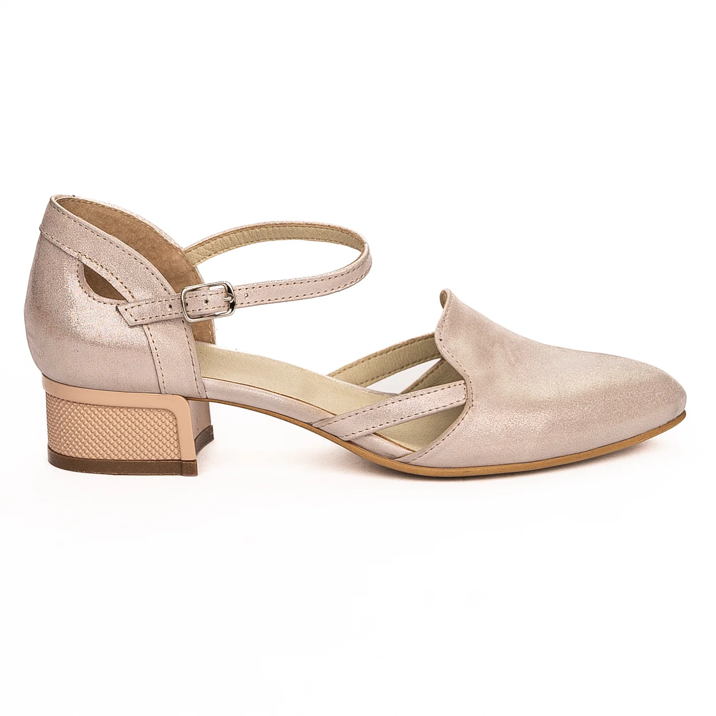 Sandale dama din piele naturala roz 13223