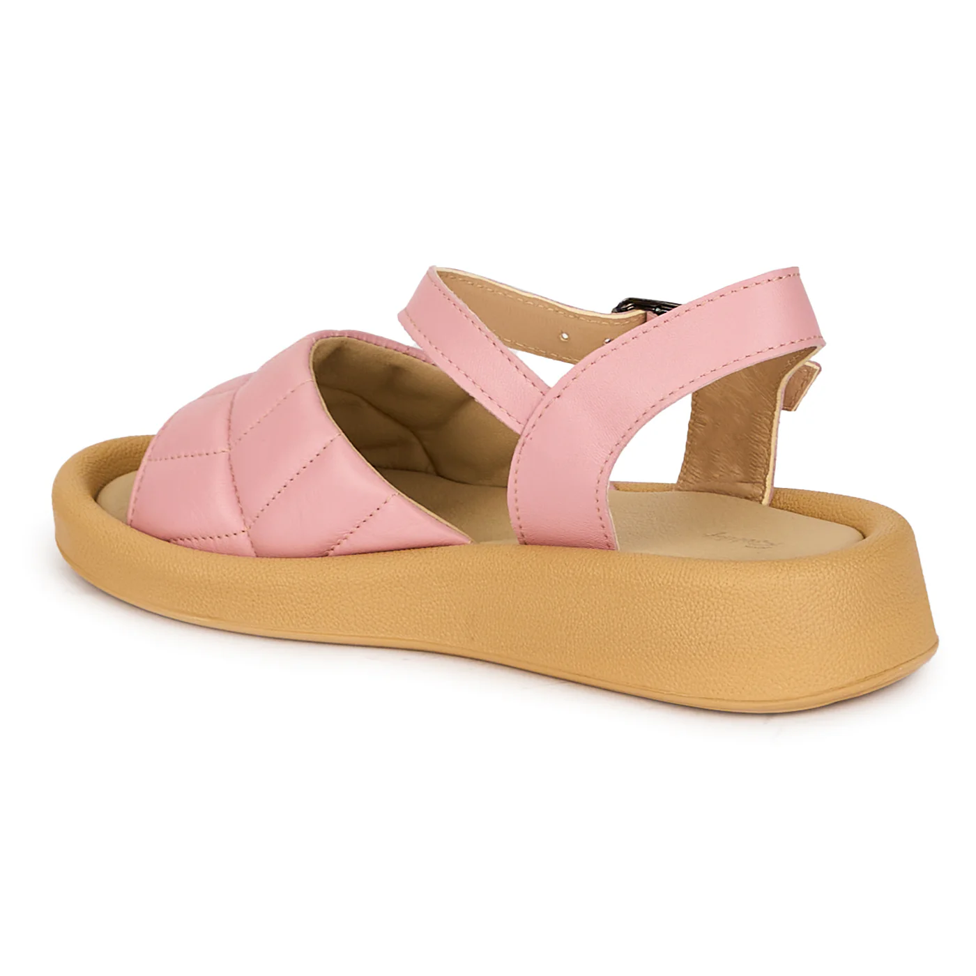 Sandale dama din piele naturala roz 18137 - Image 2