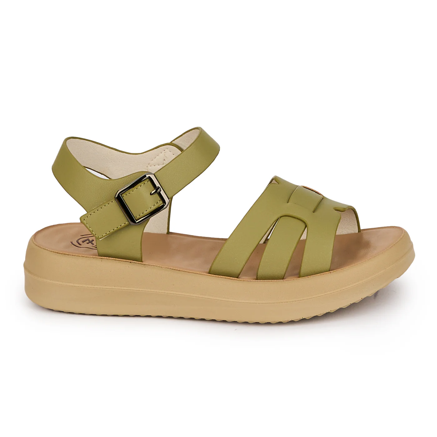 Sandale dama din piele naturala verde 18202