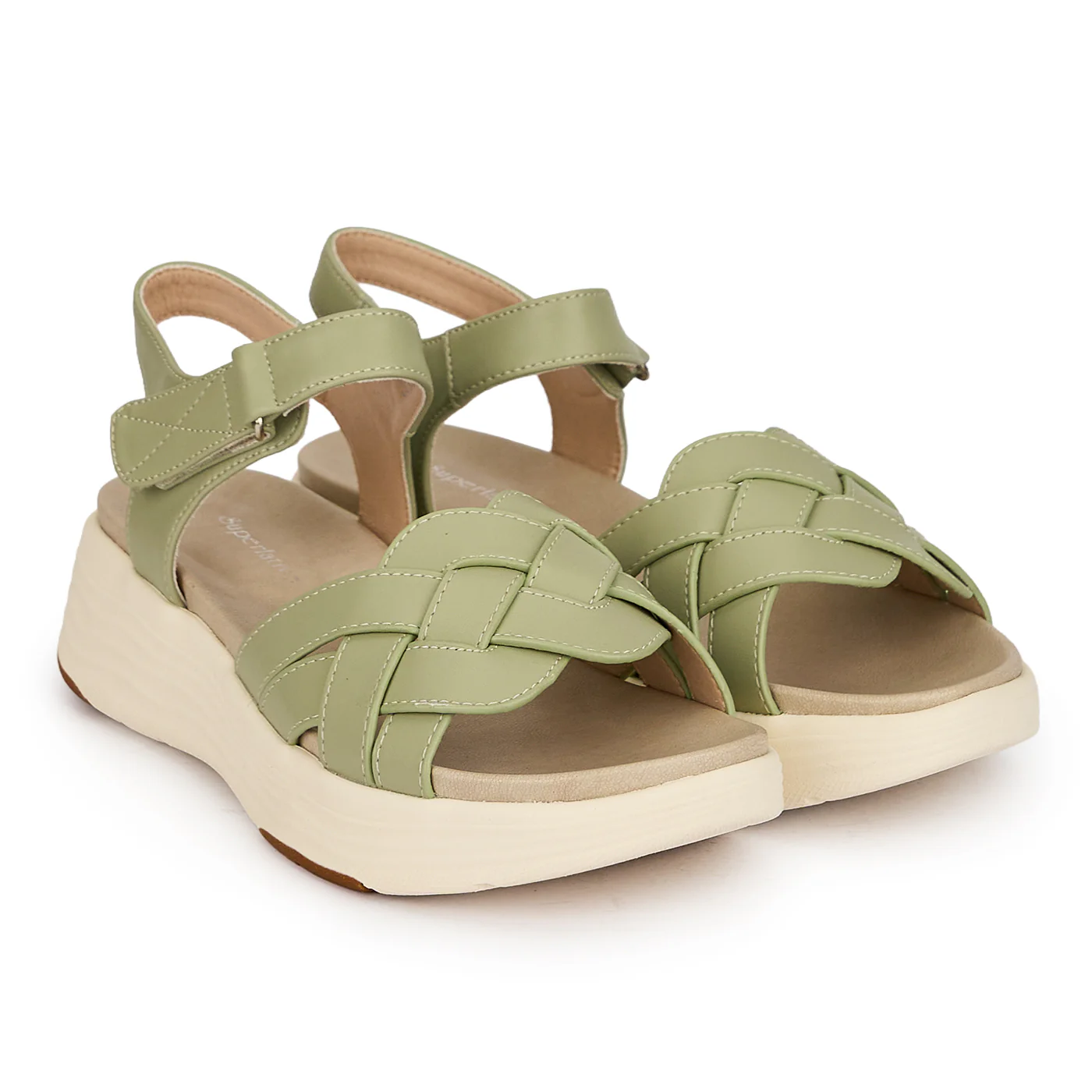 Sandale dama din piele naturala verde 19733 - Image 4
